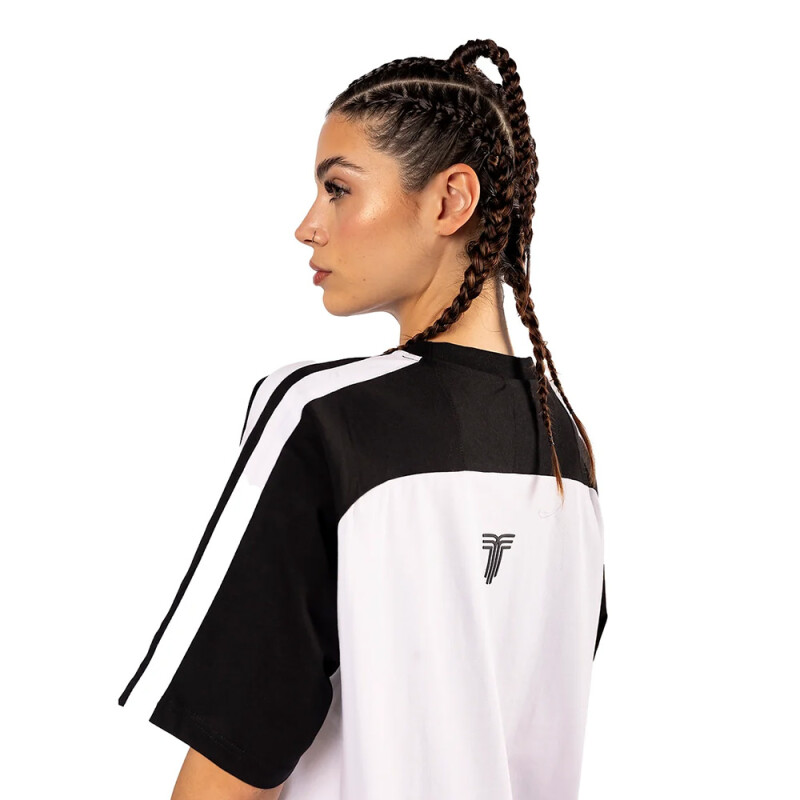 Remera Unisex Tiffosi Ranglan Blanco - Negro