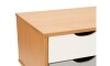 Rack Linea Nordica Roble/Gris claro/Blanco