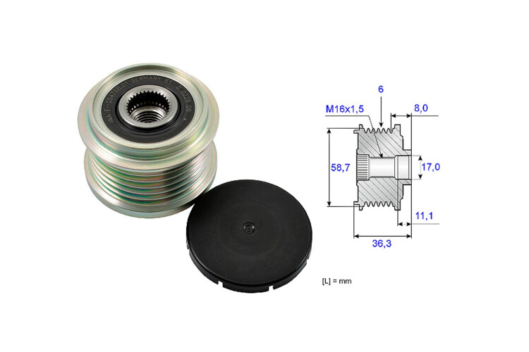 Polea Alternador Marcha Libre BMW 320I (E90)/120I (E87)/335Xi (E90)/335Xi (E92) 04-12 Polea Alternador Marcha Libre BMW 320I (E90)/120I (E87)/335Xi (E90)/335Xi (E92) 04-12
