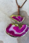Cracked Necklace Fucsia