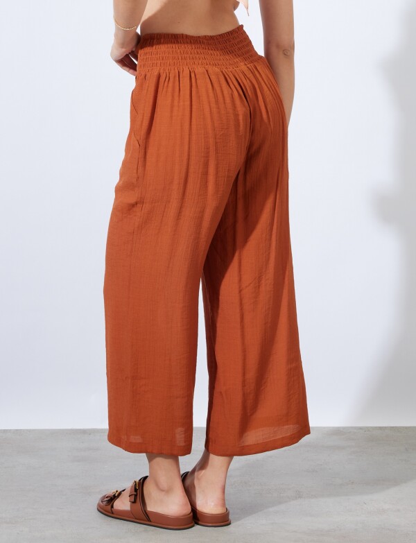 Pantalon Crop TOSTADO