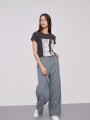 Pantalon Liston Gris Melange Medio