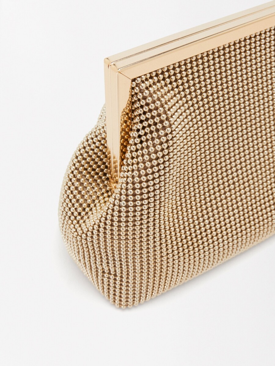 Bolso De Fiesta Mesh dorado