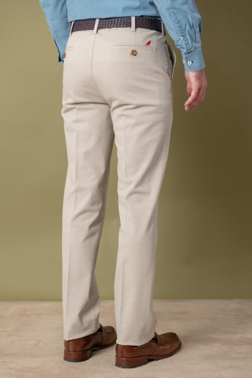 Patalón gabardina clásico Beige