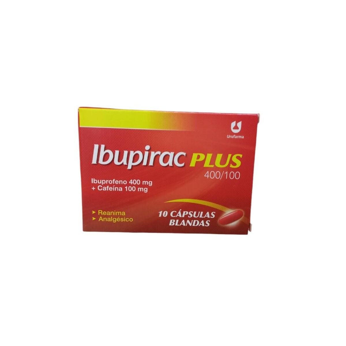 Analgésico Ibupirac Plus Ibuprofeno 400mg + Cafeína 100mg 