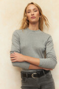 POLERA MOLITA Gris Melange