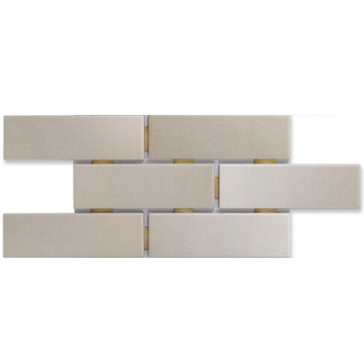 Malla Imitando Ladrillo Beige Mate 30X37.5 5Cm (5X15) Pared - GAMAS DE BLANCO 