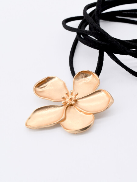 CHOCKER FLOR DORADO