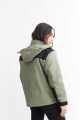 Campera combinada VERDE