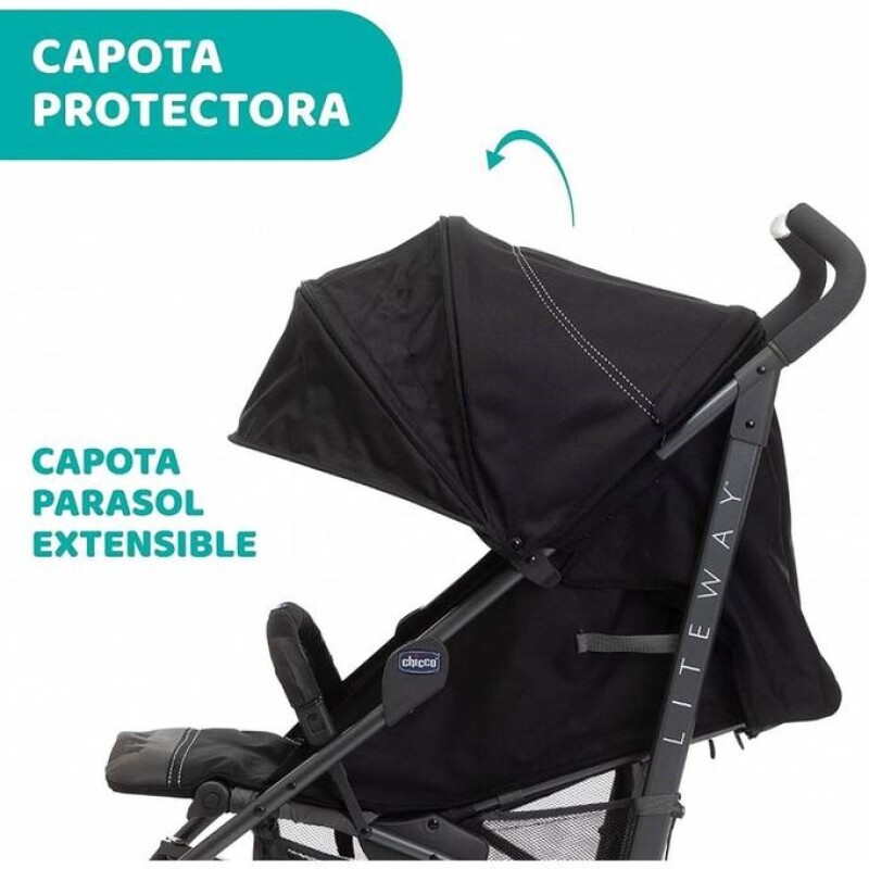 Coche Chicco Liteway 4 Jet Black Coche Chicco Liteway 4 Jet Black