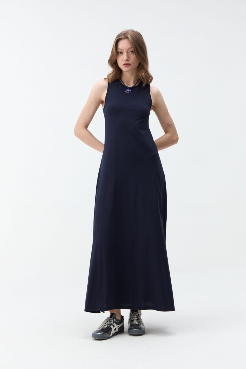 Vestido Rena - Azul oscuro 