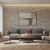 30 Placas Revestimiento Pared Autoadhesiva 70x77cm Promo X30 Piedra Clara