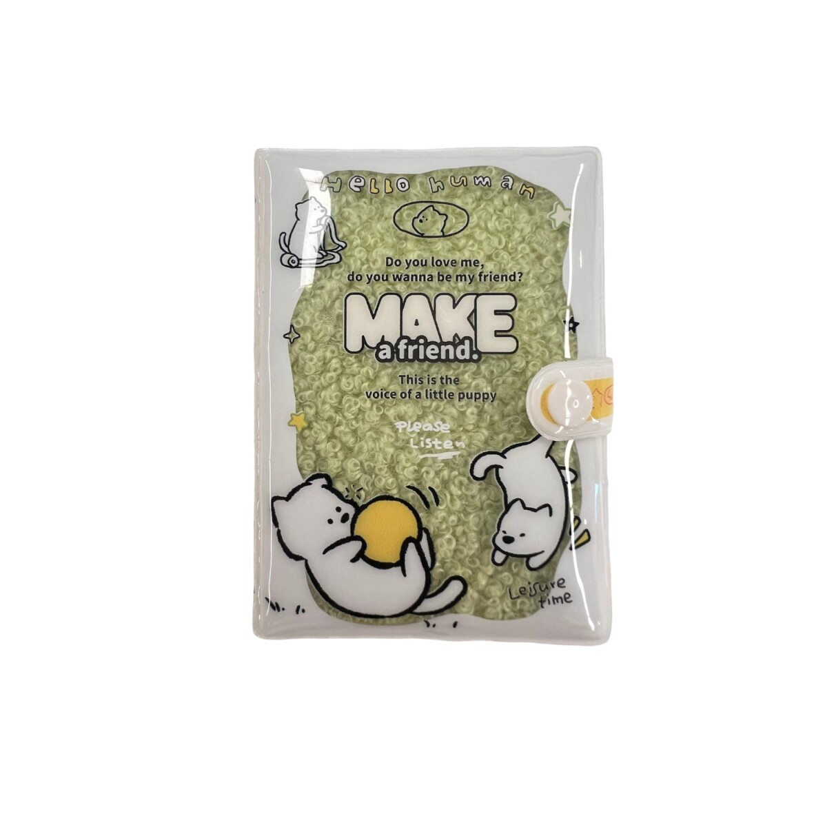 Cuaderno pvc perrito - verde 