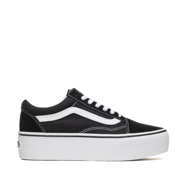 Classics - Vans - Vans Champion UA Old Skool Stackform (Plataforma) de Unisex - VN0A7Q5M6BT1 Negro-blanco