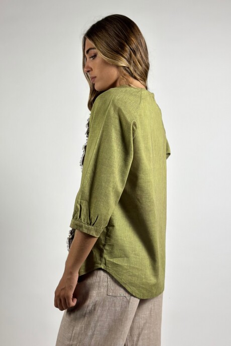 CAMISA ORQUIDEA VERDE