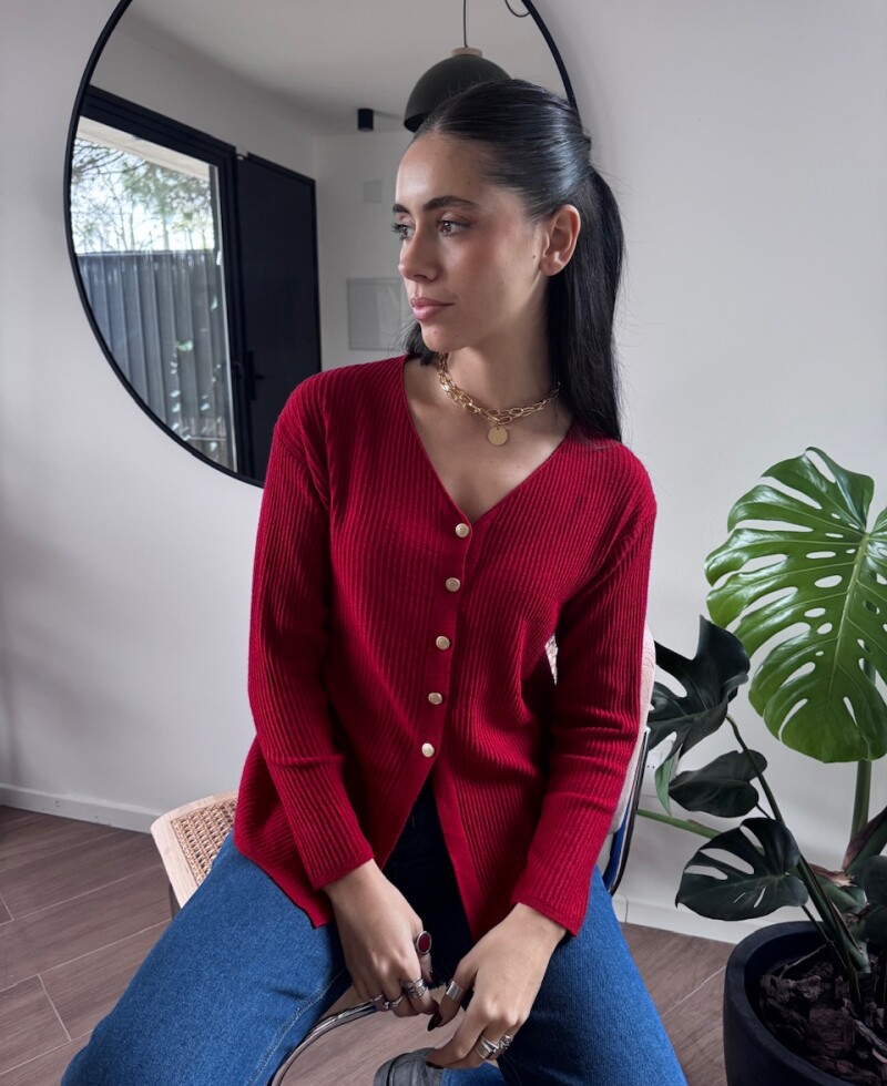Blusa Marina bordó