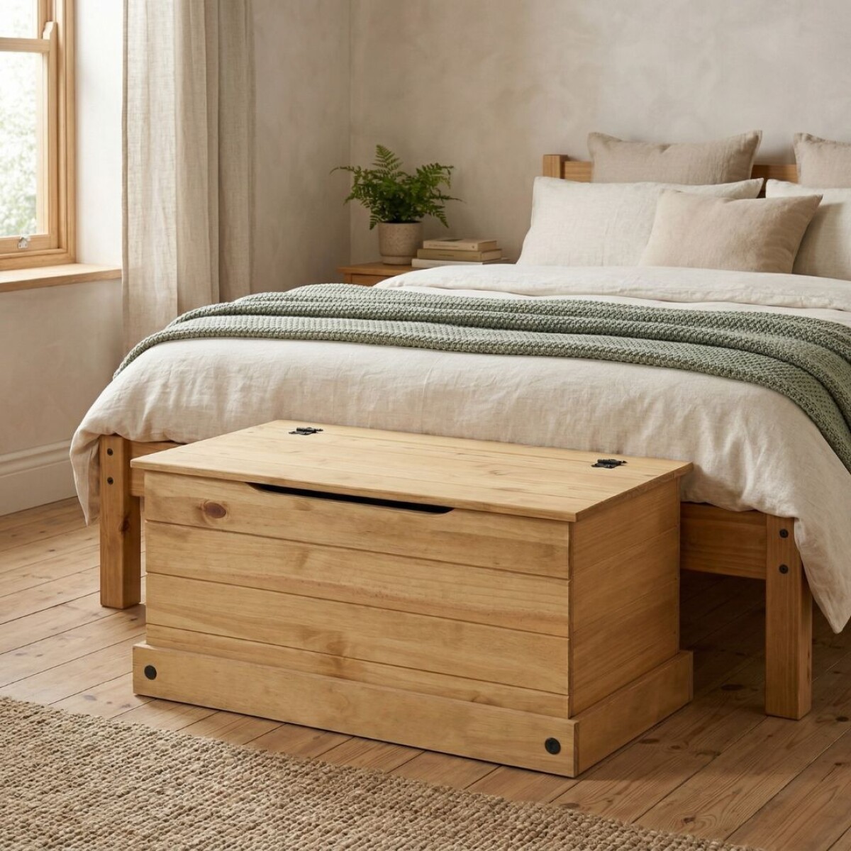 Baúl Pie De Cama - Linea Mexicana - Natural 