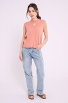 Musculosa estampada Terracota