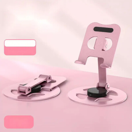Soporte de metal giratorio para celular o tablet Rosado