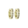 Caravanas, aros Hanna en oro amarillo 18k con brillantes Caravanas, aros Hanna en oro amarillo 18k con brillantes
