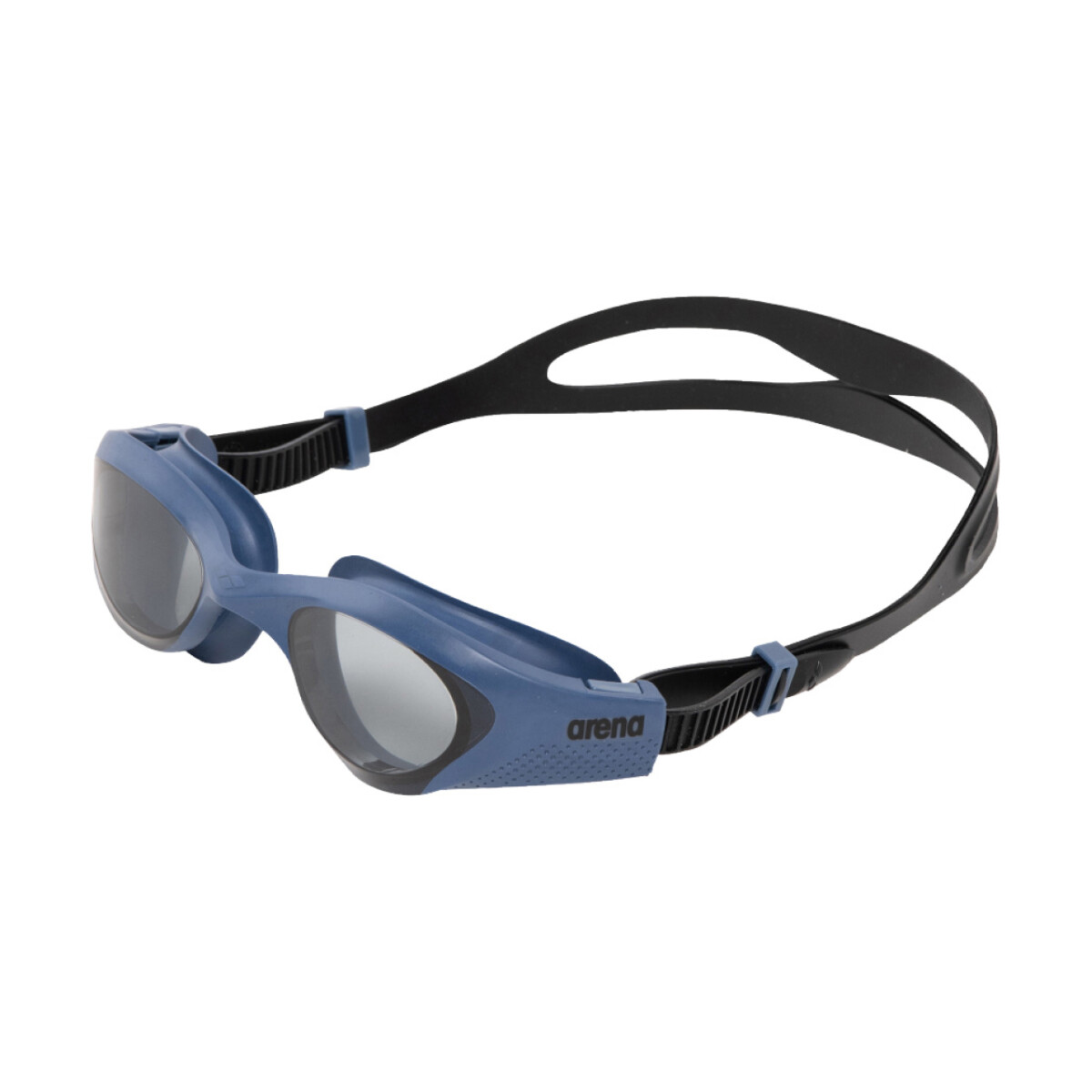 Lentes De Natacion Entrenamineto Unisex Adulto Arena The One Goggles - Ahumado, Azul y Negro 