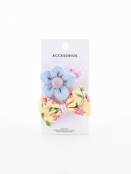 BROCHE MOÑA Y FLOR PACK X 2 ESTAMPADO 1