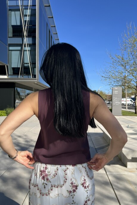 Musculosa Merces Bordeaux oscuro