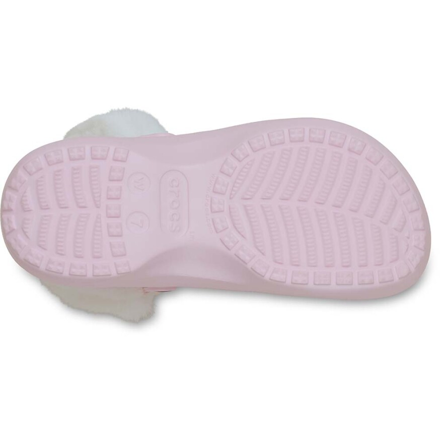 Classic Platform Fuzz Lined Clog W Pink Milk