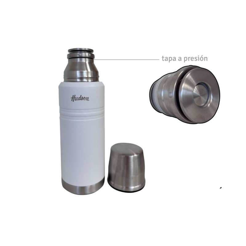 TER75 Termo De Ac. Inox. Doble Pared 750 Ml Hudson - Blanco