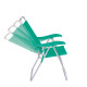 Set X 2 Silla Alta Boreal 4 Posciones Aluminio VERDE