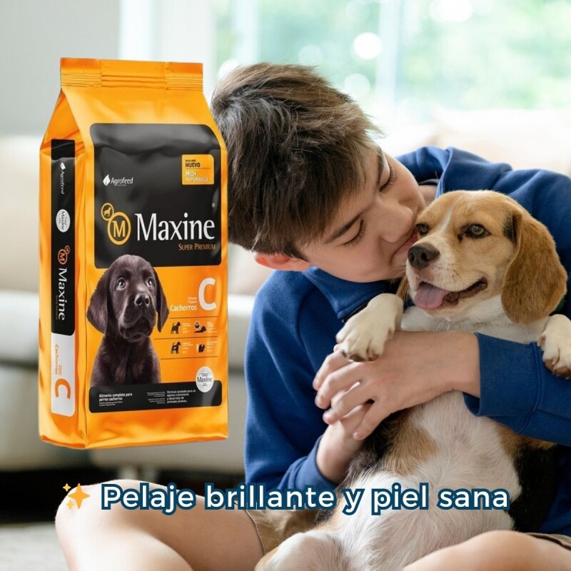 MAXINE PERROS CACHORROS 7.5 KG + PLATO COMEDERO DE REGALO