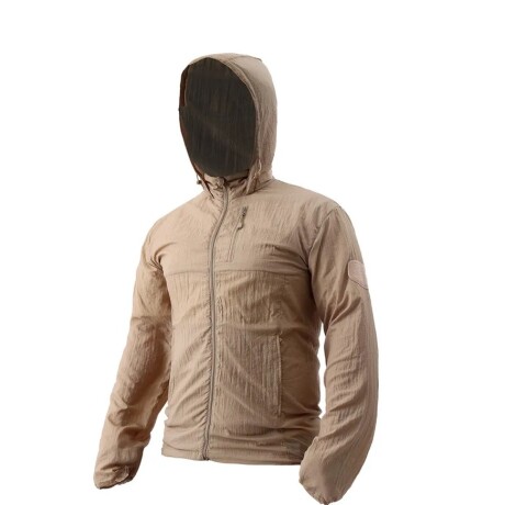 Campera de nylon PRO repelente al agua Caqui