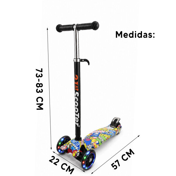 Tripatín Infantil Luces Led Freno Trasero Hl-292 TRIPATIN INFANTIL HL-292