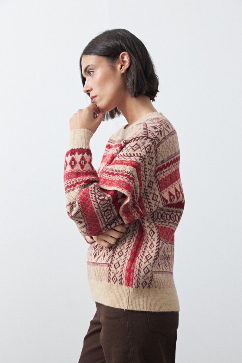 SWEATER<br /> HUANCAYO Beige Melange