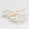 S61DBCB Reposera Playa Reclinable Mochila Sunnylife Oyster Stripe