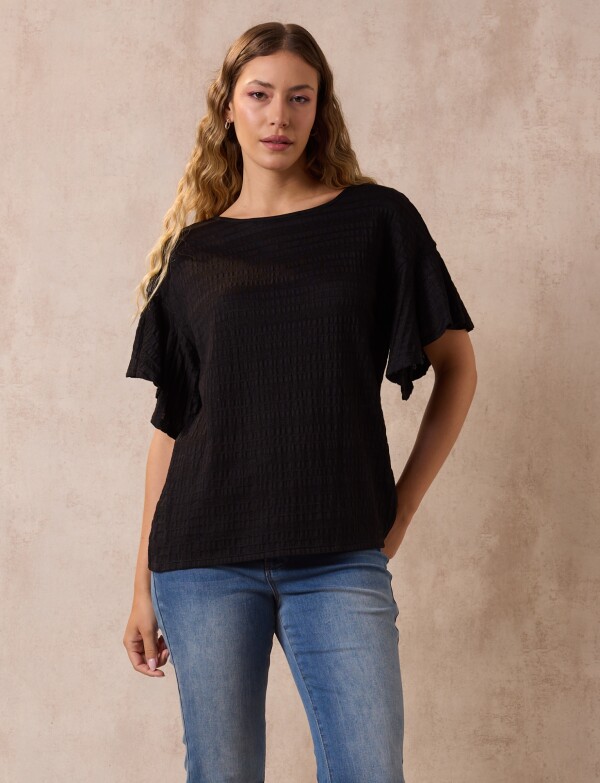 Blusa Relieve NEGRO