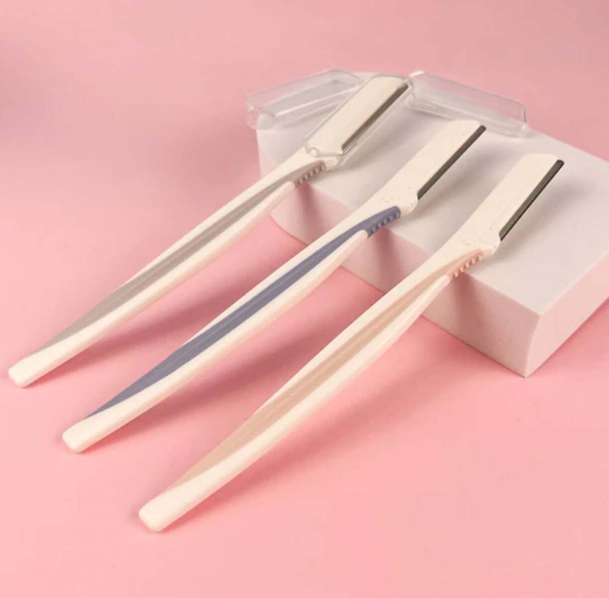 NAVAJA PARA CEJAS CON FUNDA DE PRECISIÓN (PACK DE 3) 