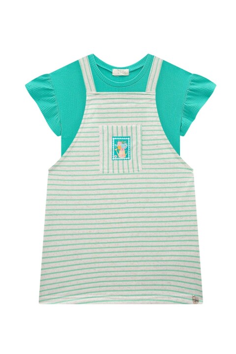 Blusa Manga Corta y Overol Blusa Manga Corta y Overol