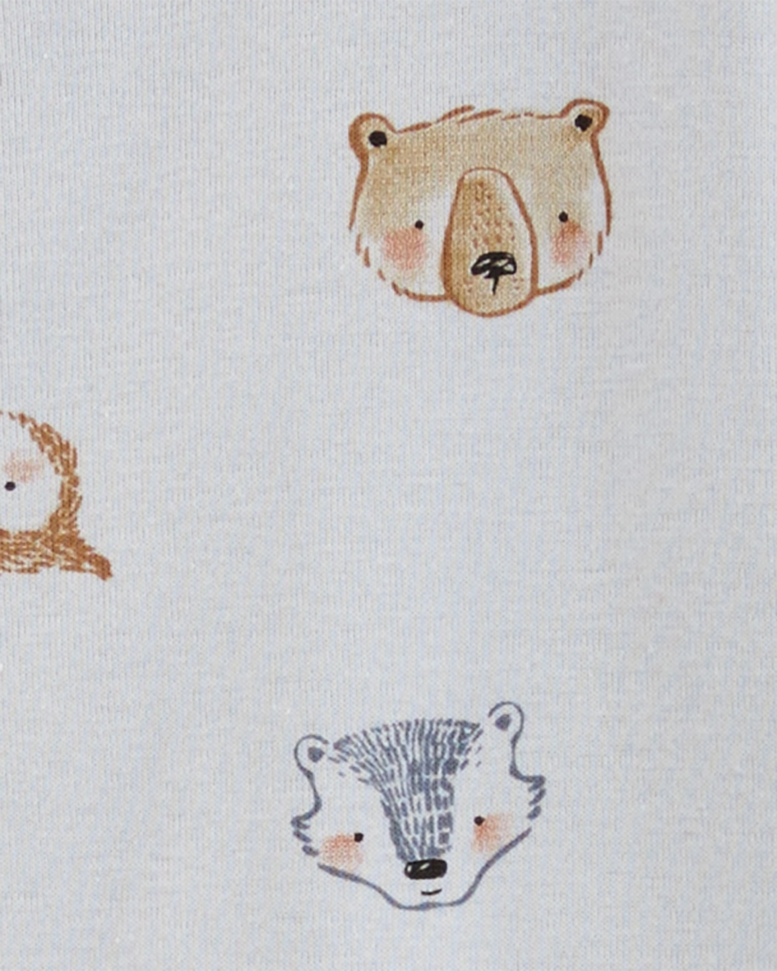 Pijama uno pieza de algodón, con pie, diseño animales Pijama uno pieza de algodón, con pie, diseño animales