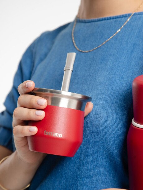 Mate Acero Flap Rojo