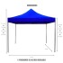 Gazebo Plegable 3x3 Para Playa o Jardín Autoarmable Color Azul Gazebo Plegable 3x3 Para Playa o Jardín Autoarmable Color Azul