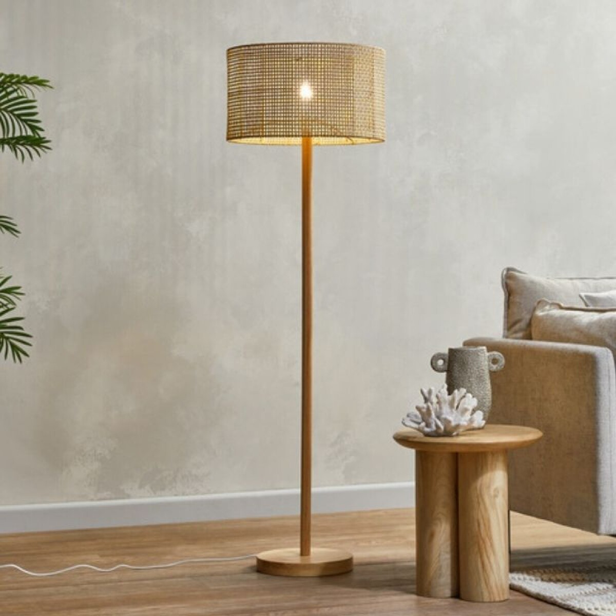 Lámpara de pie Esterilla / Tono claro 