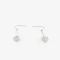 Aros Colgantes Largos De metal Aros Colgantes Bolita - Plateado