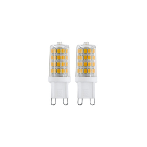 Kit 2 lámparas LED SMD G9 3W cálida 320Lm EG5100