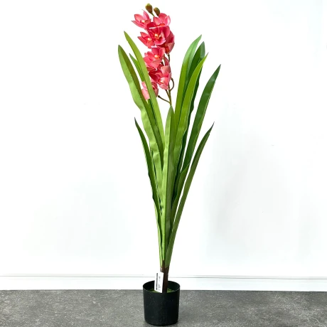 Planta Flor Artificial Maceta Plástico Alto 1m Planta Flor Artificial Maceta Plástico Alto 1m