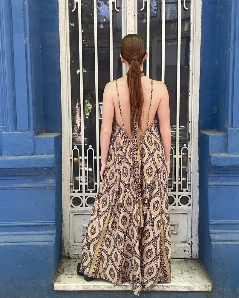 vestido artemisa black gold
