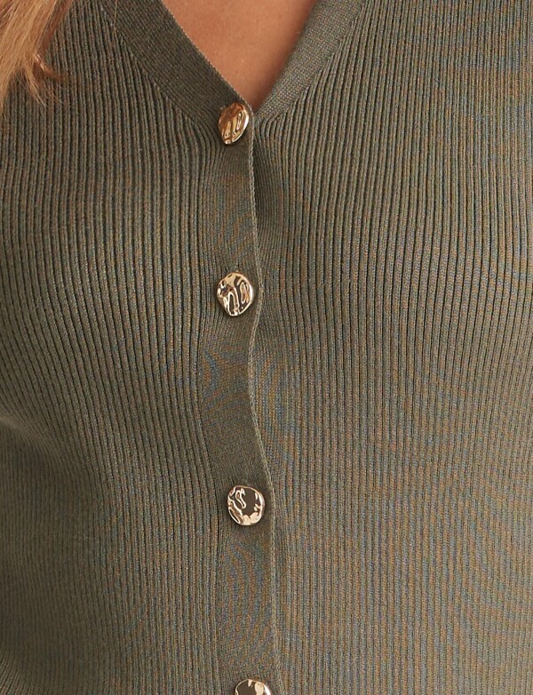 Cardigan Escote En V OLIVA