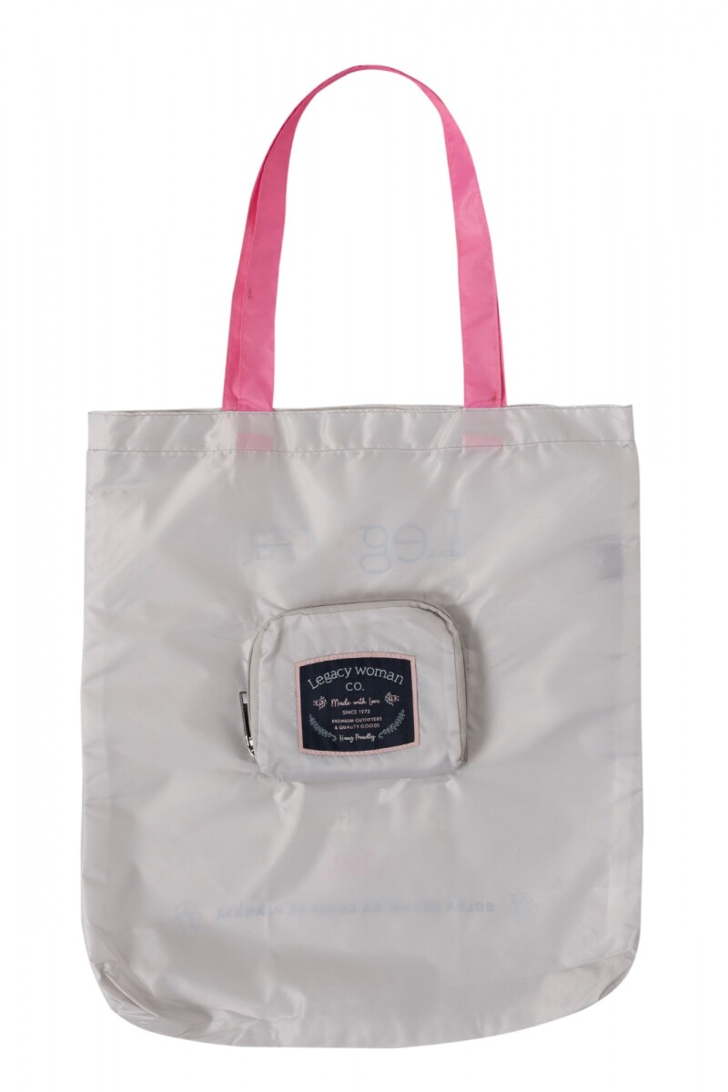 BOLSA PLEGABLE ESTAMPADA - Beige 