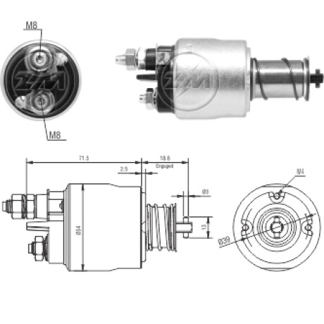 AUTOMATICO DE ARRANQUE FIAT DOBLO IDEA SIENA PUNTO 1.4 07/ 12V VALEO ZM AUTOMATICO DE ARRANQUE FIAT DOBLO IDEA SIENA PUNTO 1.4 07/ 12V VALEO ZM