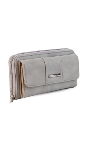 BILLETERA GLADIOLO CENIZA